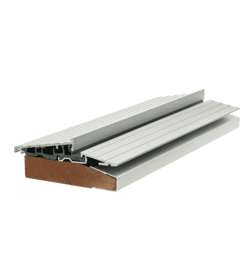 - Aluminiumsprofil til vinduer med isolerende egenskaber.