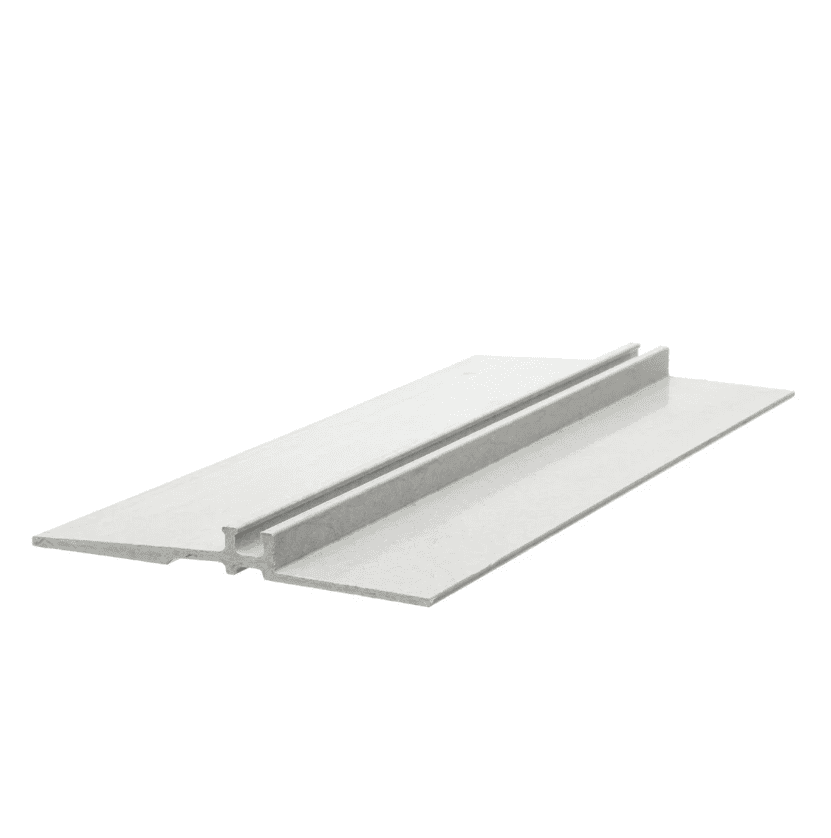 Hjørne profil til vinduesramme i hvid, enkel design.