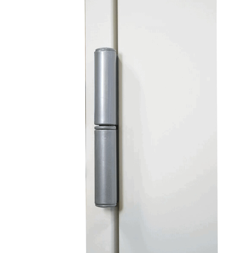 Sikkerhedslås til døre, holdbarhed og pålidelig funktion, aluminium design.