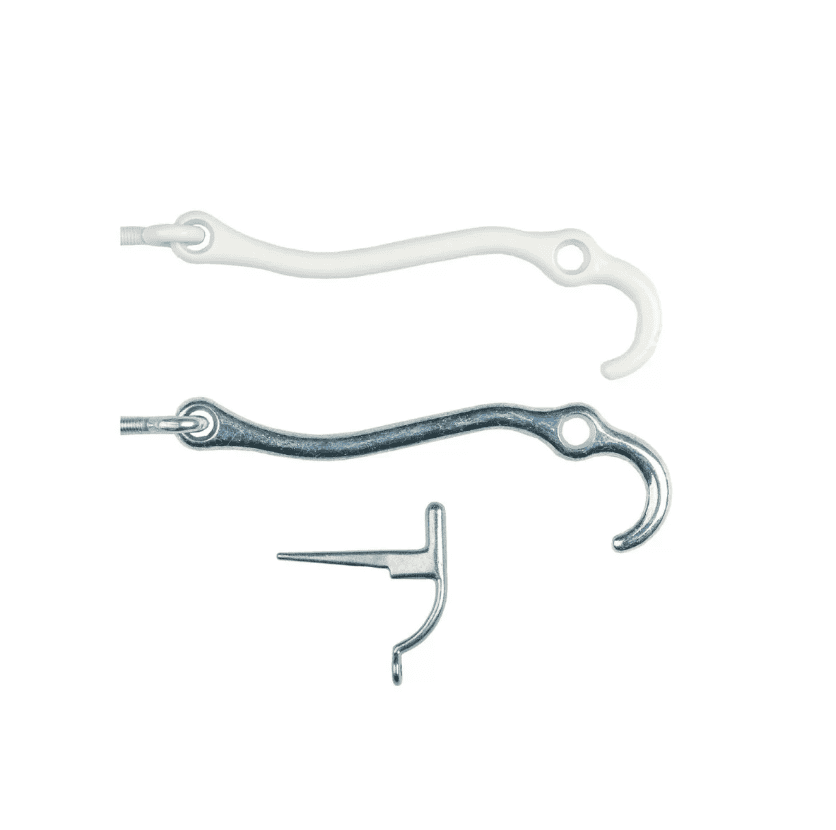 Håndtag til vindueslåse i forskellige materialer og designs.