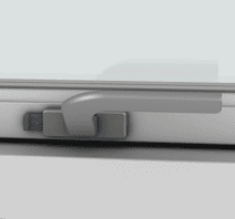 Holdbart vinduesbeslag med moderne design.