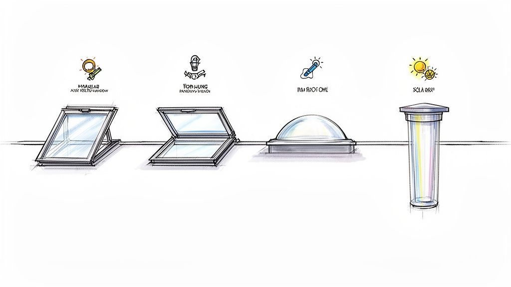Energieffektive ovenlysvinduer med solceller og automatiske åbningsteknologier.