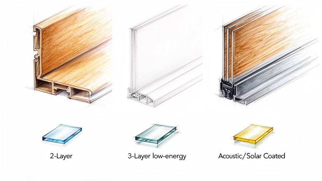 Energirigtige ovenlysvinduer med forskellige lagtyper og finish.