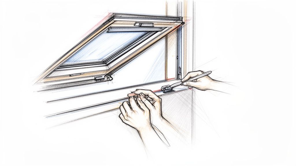 afmontering af velux vindue
