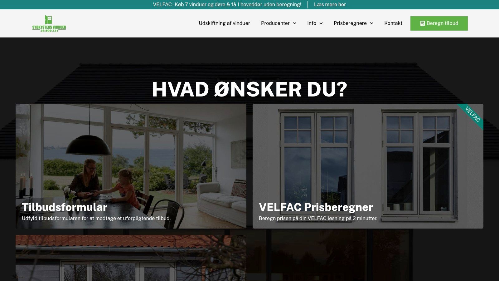 Screenshot from https://sydkystensvinduer.dk/prisberegner/